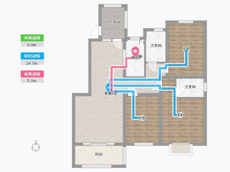 江苏省-淮安市-华惠名苑-102.40-户型库-动静线