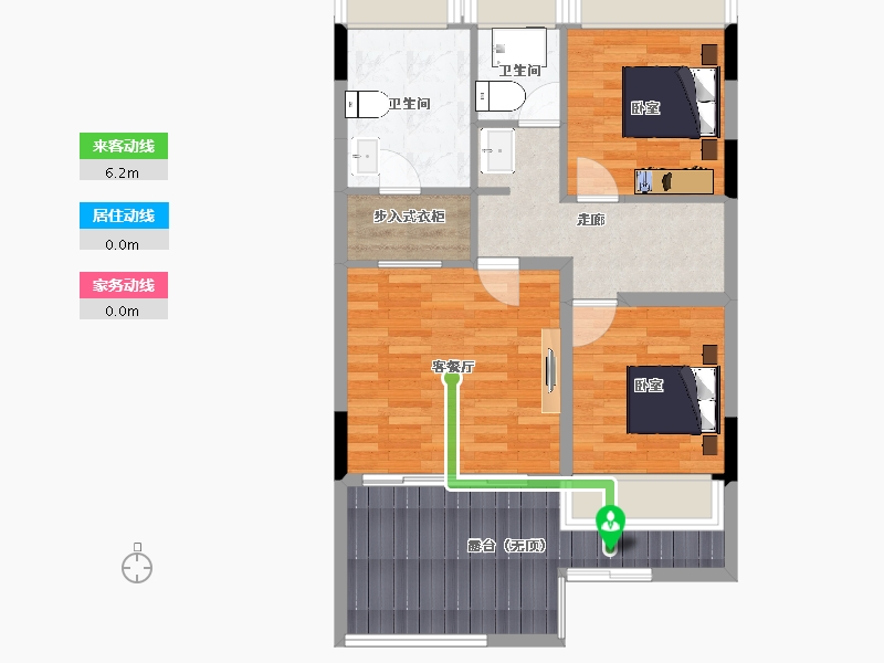 安徽省-马鞍山市-碧桂园含城世家-74.15-户型库-动静线