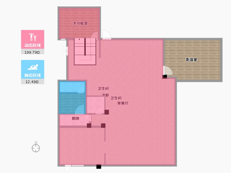 浙江省-台州市-德信西湖云庄-229.99-户型库-动静分区