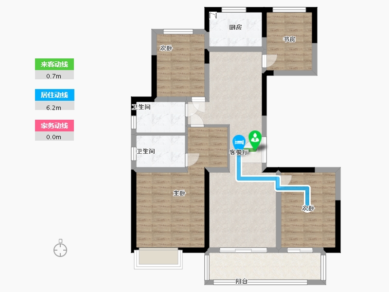 江苏省-盐城市-中梁首府壹号·源著-95.00-户型库-动静线