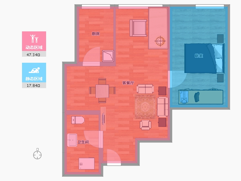 陕西省-西安市-九树-58.10-户型库-动静分区