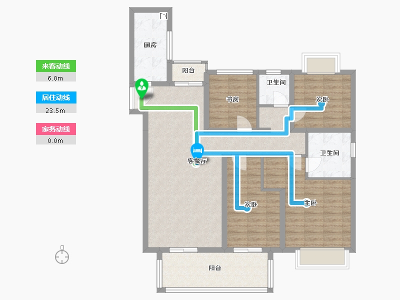 江苏省-盐城市-红星爱琴海（住宅）-100.00-户型库-动静线