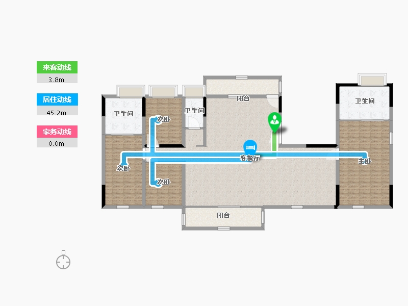 江苏省-南通市-春风里-212.00-户型库-动静线