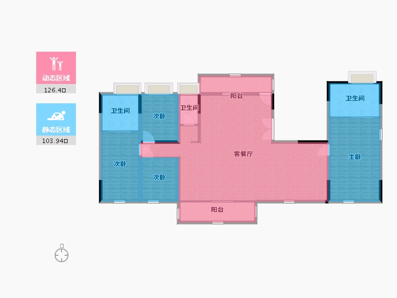 江苏省-南通市-春风里-212.00-户型库-动静分区