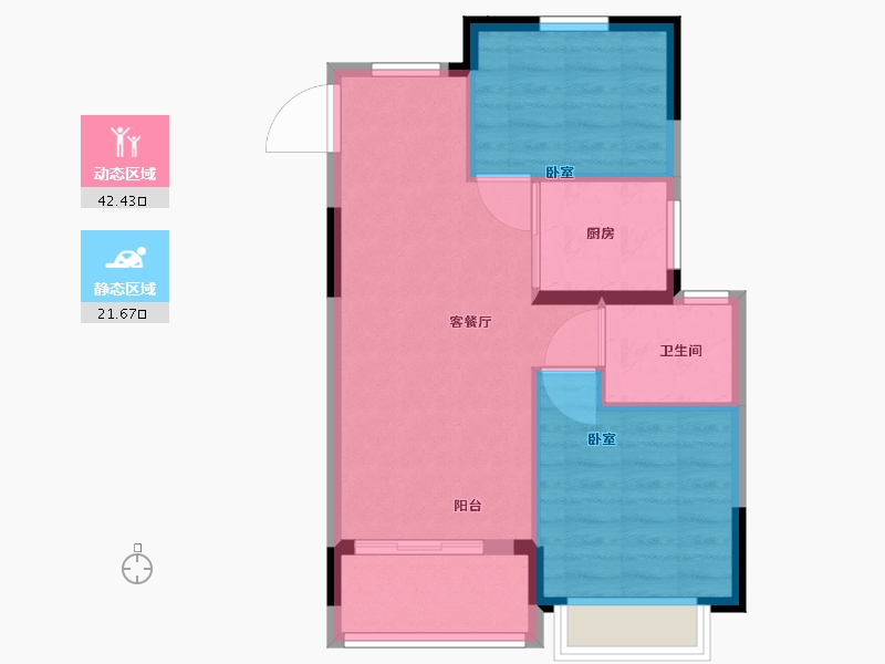 浙江省-嘉兴市-红星时尚广场·璟园-58.01-户型库-动静分区