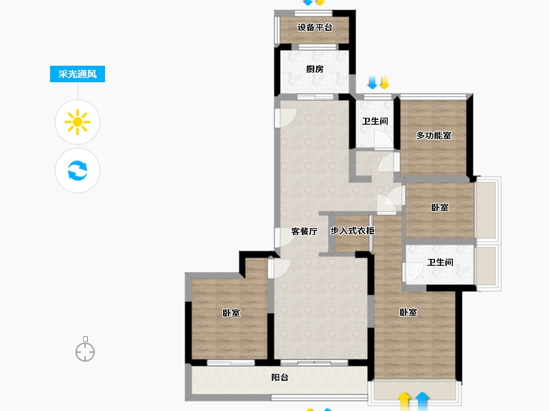 浙江省-湖州市-湖州府-104.19-户型库-采光通风