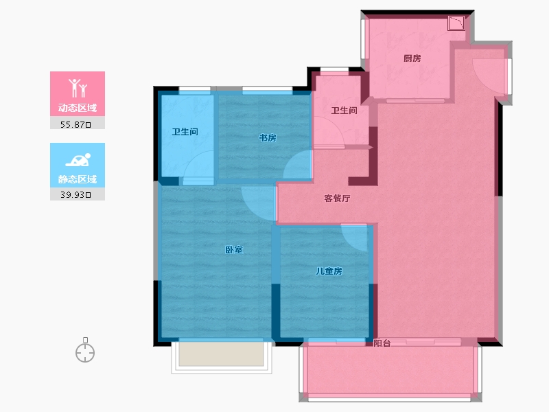 江苏省-徐州市-上东时代-86.10-户型库-动静分区