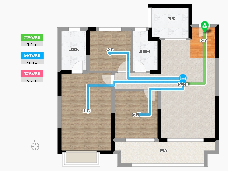 江苏省-苏州市-太湖朗峯-91.19-户型库-动静线