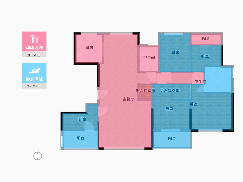 浙江省-宁波市-美的·美颐园-150.00-户型库-动静分区