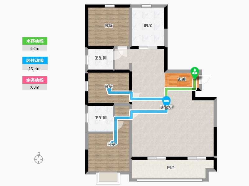 宁夏回族自治区-银川市-国金名城-111.15-户型库-动静线