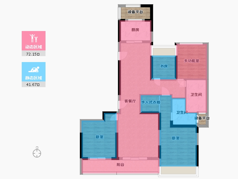 浙江省-湖州市-湖州府-104.37-户型库-动静分区