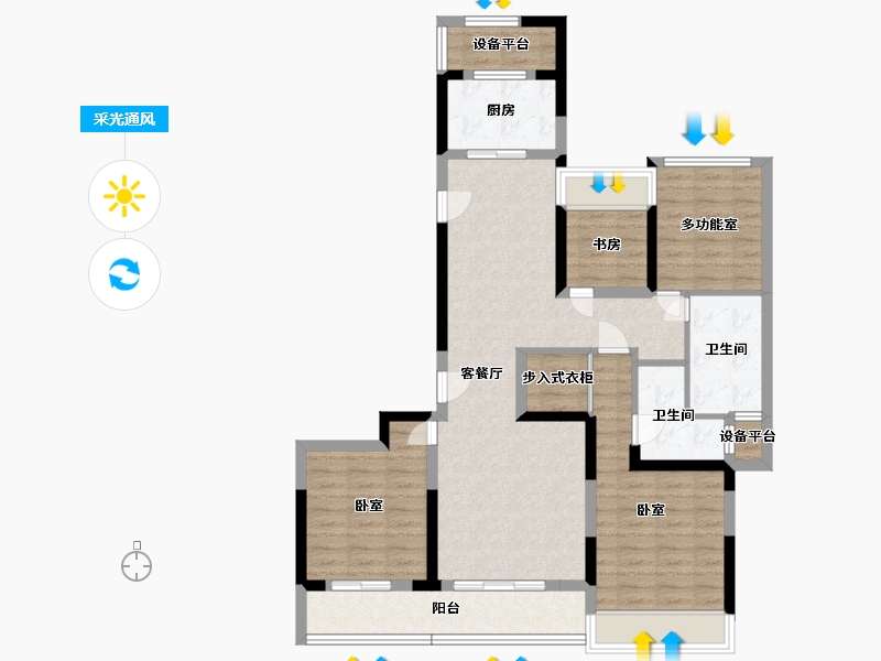 浙江省-湖州市-湖州府-104.37-户型库-采光通风