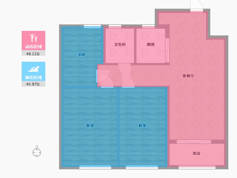 浙江省-湖州市-长兴·清水湾-80.48-户型库-动静分区