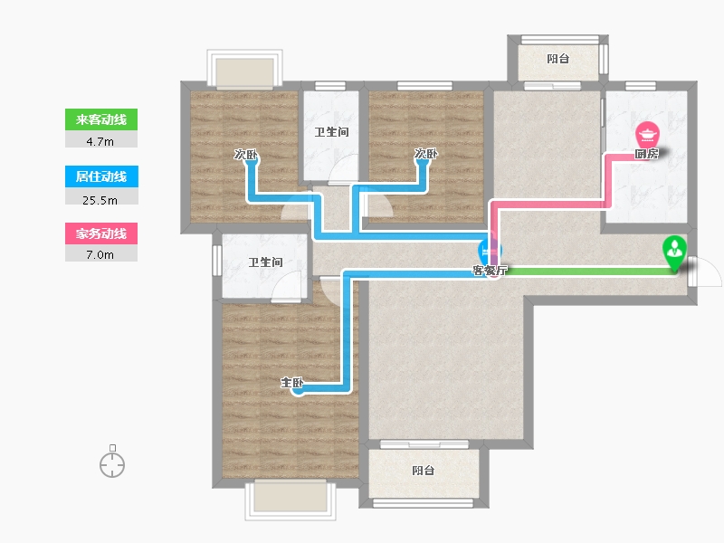 陕西省-安康市-城建锦绣星城-104.31-户型库-动静线