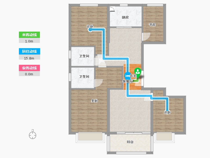 江苏省-盐城市-昌兴壹城-113.00-户型库-动静线