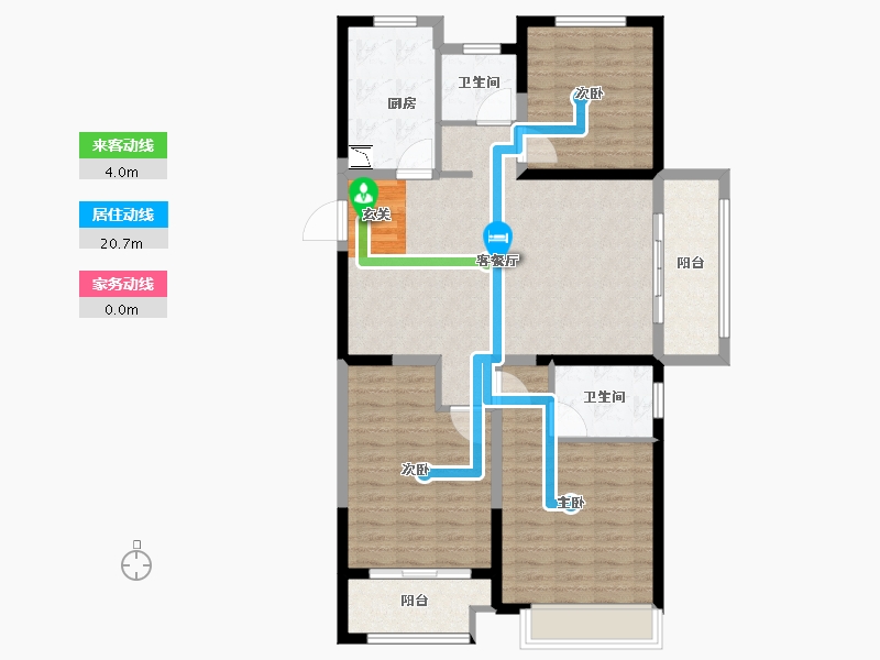 江苏省-无锡市-融侨观邸-103.00-户型库-动静线