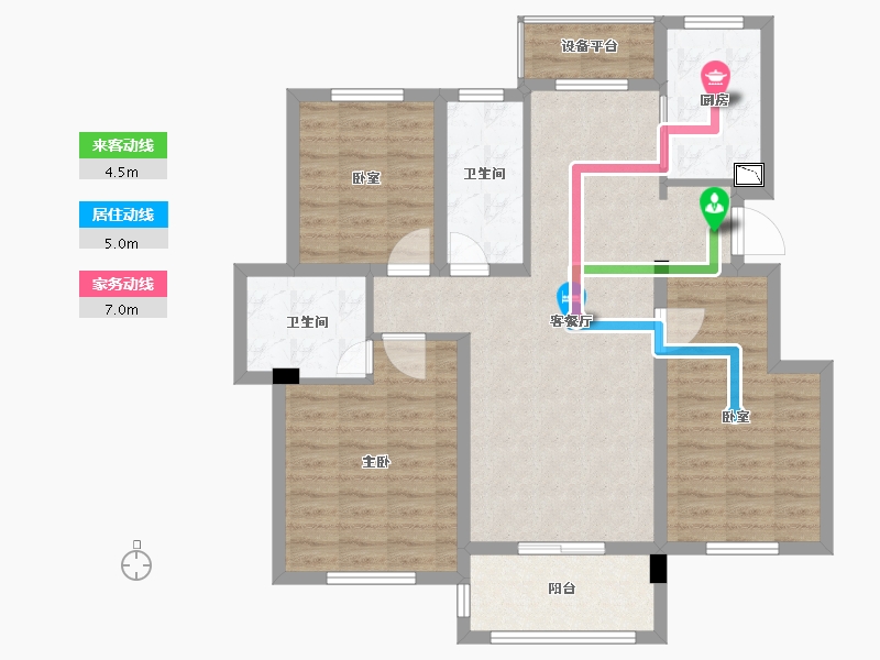 安徽省-黄山市-千景园-96.00-户型库-动静线