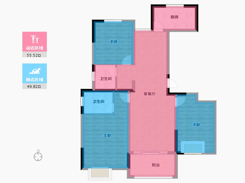 安徽省-马鞍山市-紫峰华府-94.00-户型库-动静分区