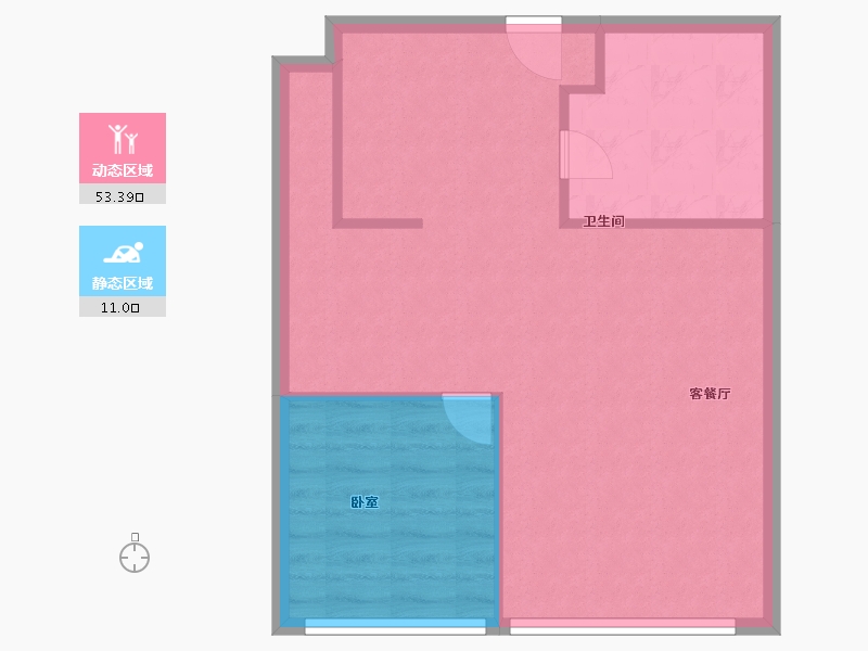 浙江省-杭州市-海石星汇公馆-59.01-户型库-动静分区