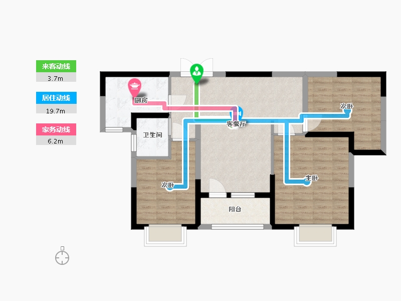 江苏省-淮安市-清城创意谷-81.70-户型库-动静线