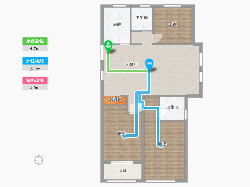 浙江省-湖州市-长兴·清水湾-94.10-户型库-动静线