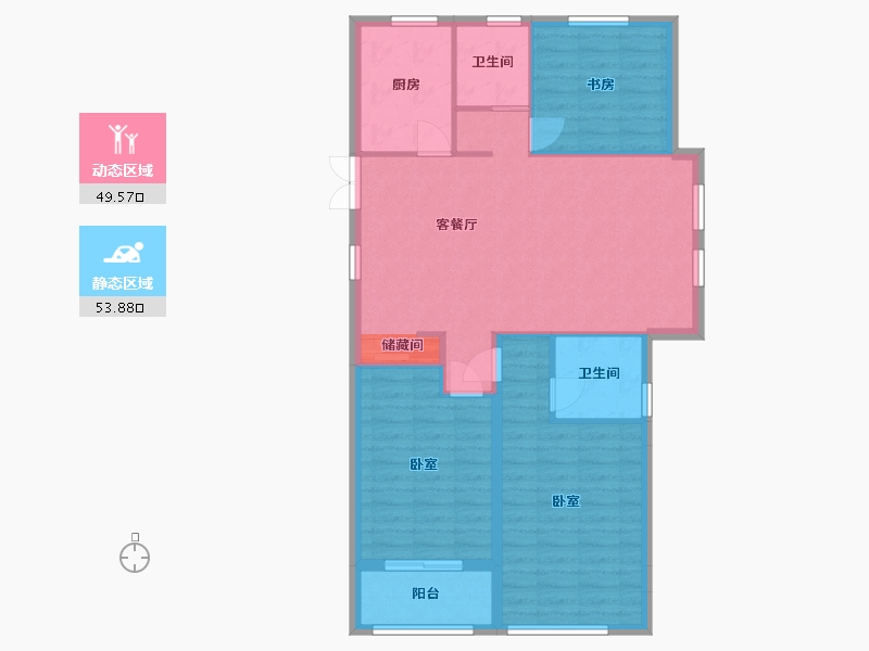 浙江省-湖州市-长兴·清水湾-94.10-户型库-动静分区