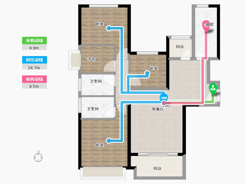 浙江省-湖州市-恒大御峰-116.00-户型库-动静线