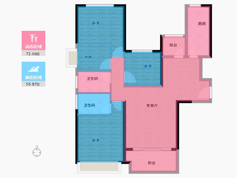 浙江省-湖州市-恒大御峰-116.00-户型库-动静分区