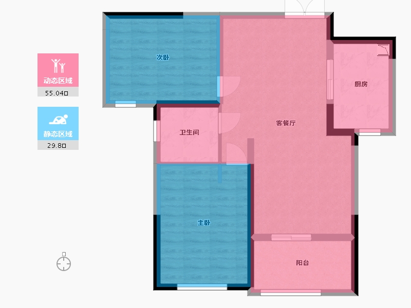 青海省-西宁市-安泰悦水湾-76.01-户型库-动静分区