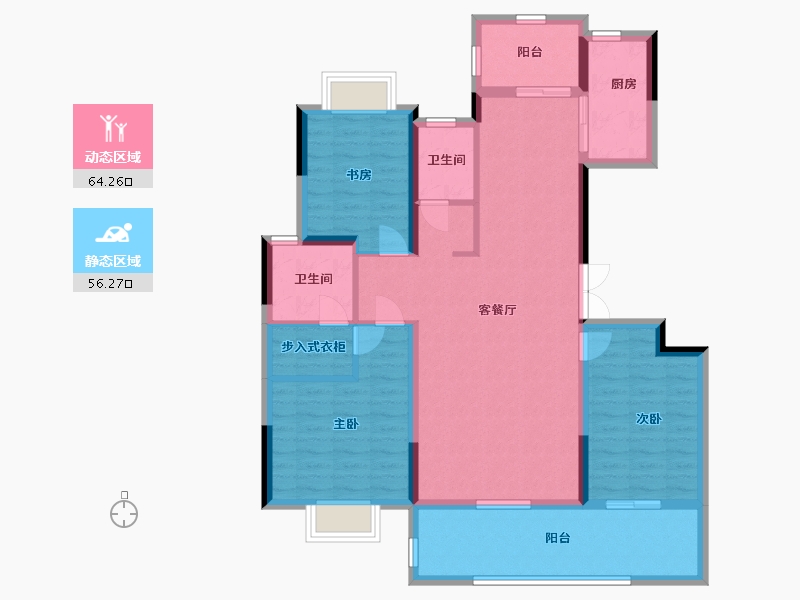 江苏省-南通市-海安万达广场-108.00-户型库-动静分区