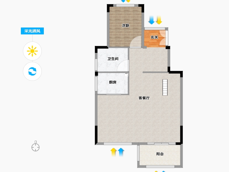 浙江省-台州市-景瑞·枫云府-115.84-户型库-采光通风