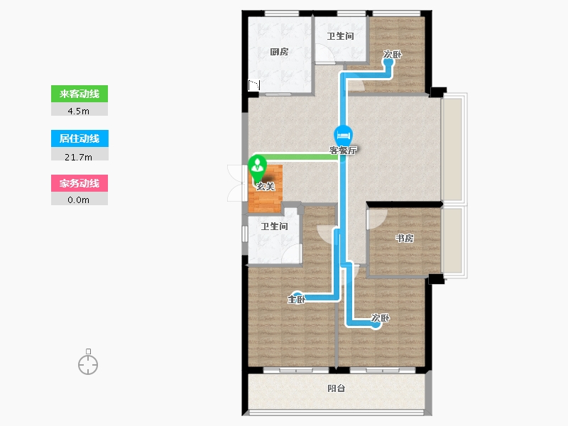 浙江省-台州市-新湖滨江玖珑春晓-117.69-户型库-动静线