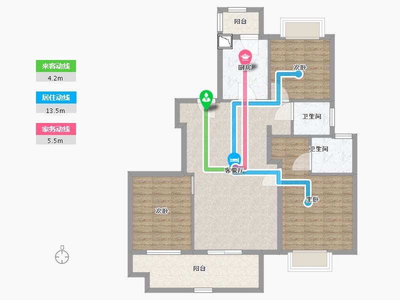 江苏省-南通市-阳光城西欧·文澜府-98.00-户型库-动静线