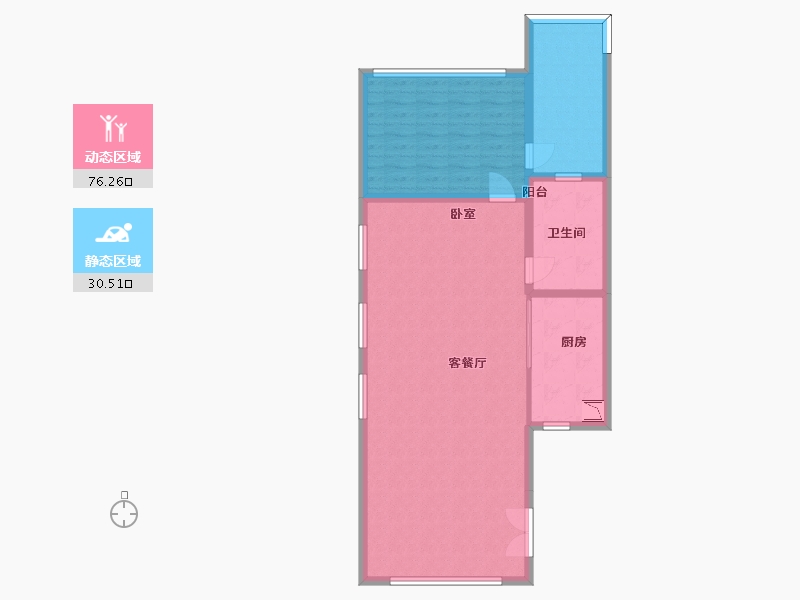 浙江省-杭州市-恒大御泉四季-97.51-户型库-动静分区