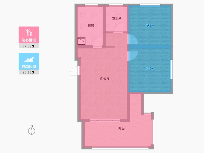 江苏省-徐州市-星宿生活广场-73.99-户型库-动静分区