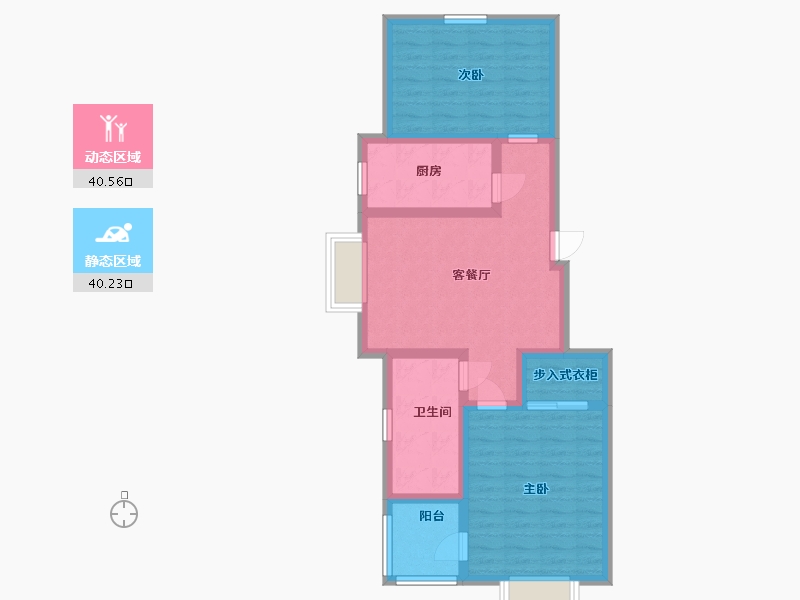 江苏省-淮安市-圣海 天鹅湖畔-71.16-户型库-动静分区