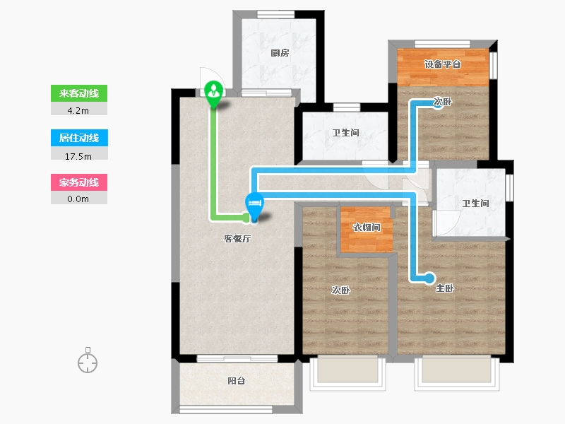 浙江省-温州市-融创翡翠海岸城-82.52-户型库-动静线