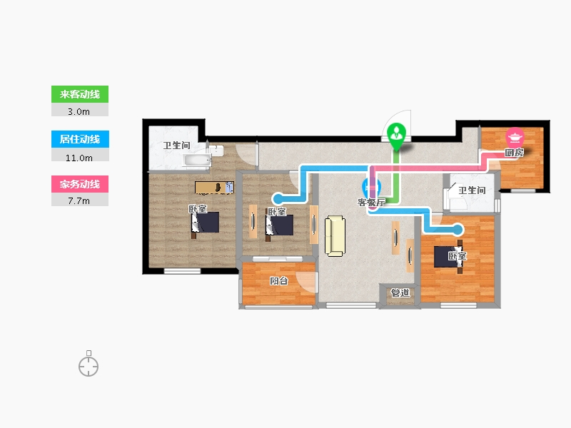 江苏省-盐城市-港海明珠-89.01-户型库-动静线