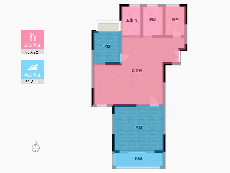 江苏省-淮安市-神龙盛唐学府-80.11-户型库-动静分区