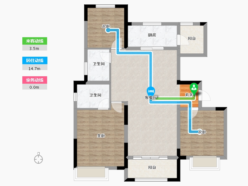 江苏省-常州市-中海凤凰熙岸观园-101.00-户型库-动静线