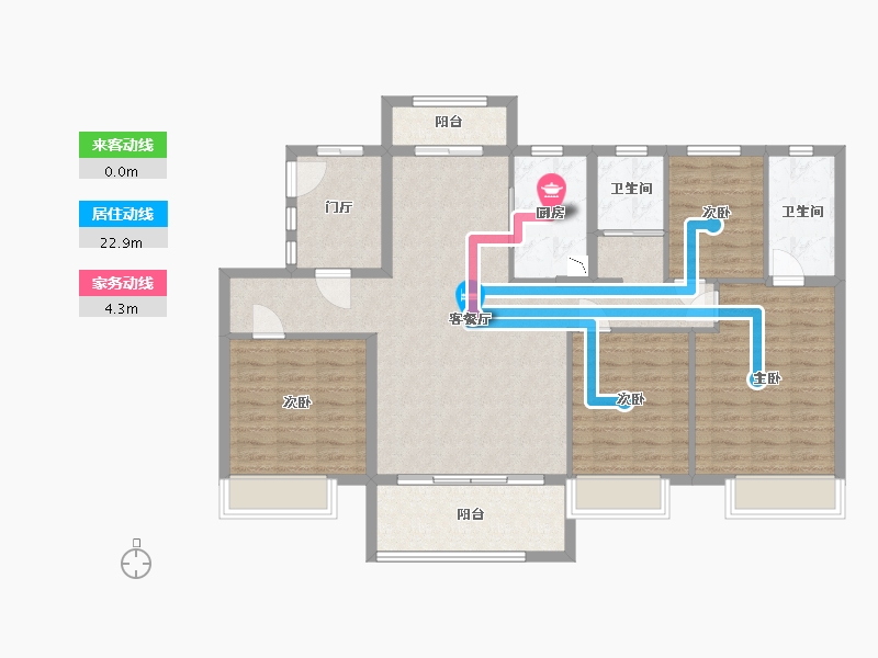 河北省-保定市-碧桂园清苑新城-116.20-户型库-动静线