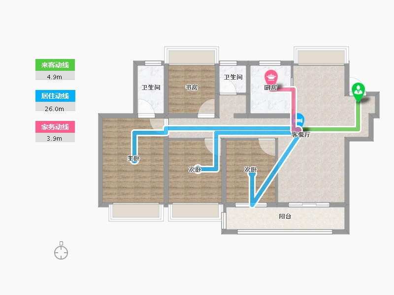 江苏省-徐州市-弘阳大都会-111.01-户型库-动静线