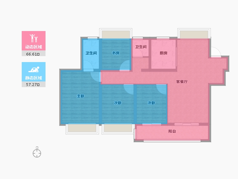 江苏省-徐州市-弘阳大都会-111.01-户型库-动静分区