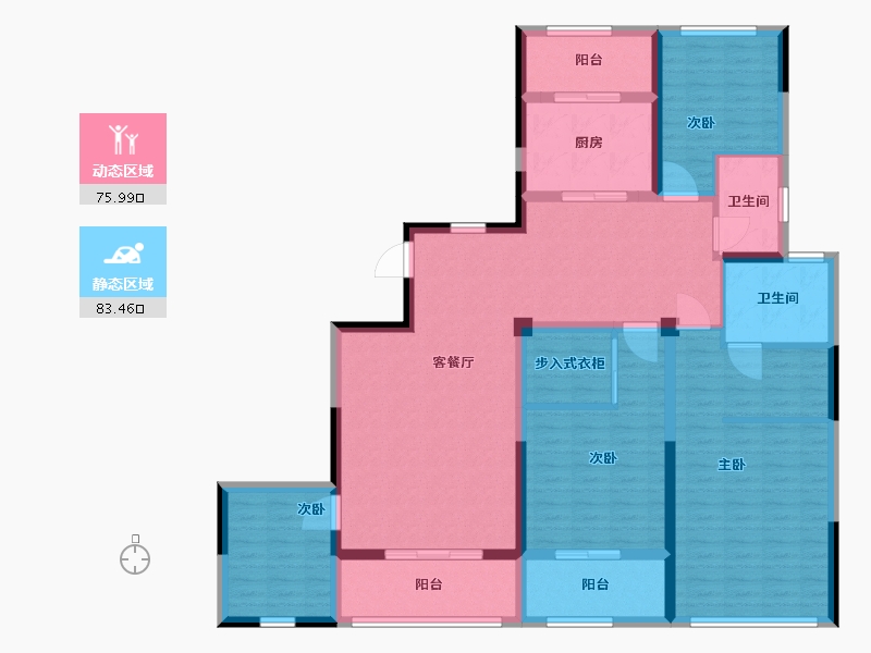 江苏省-盐城市-同曦文昌府-143.00-户型库-动静分区