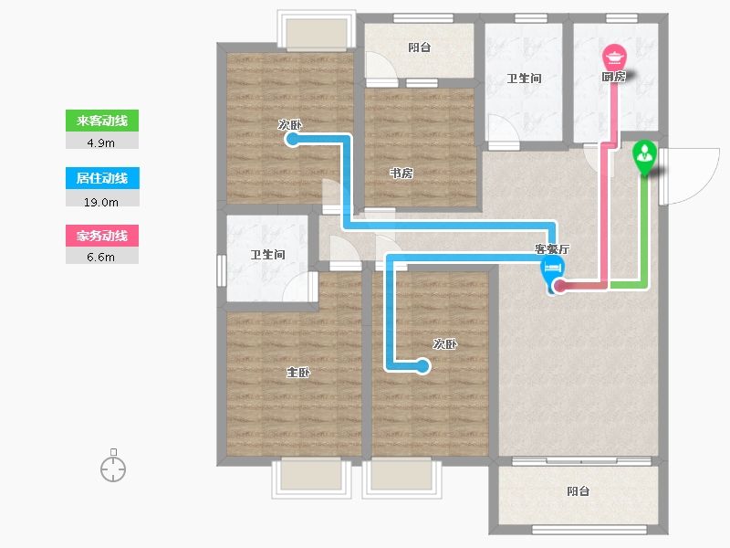 江苏省-盐城市-同曦文昌府-118.00-户型库-动静线