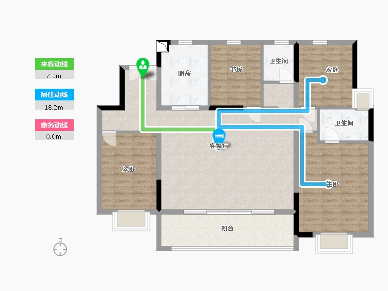 江苏省-南通市-中海翠湖溪岸-114.00-户型库-动静线