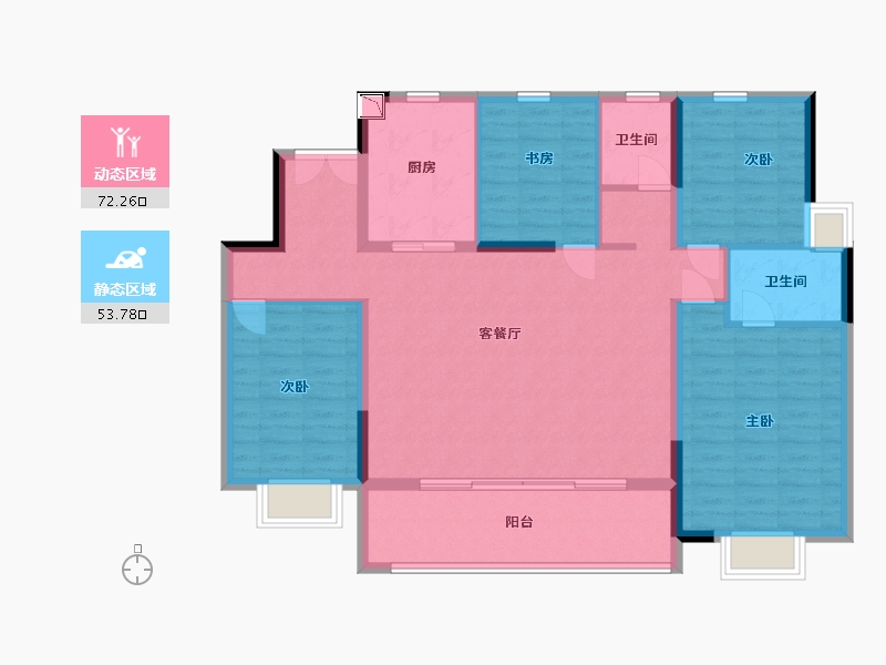 江苏省-南通市-中海翠湖溪岸-114.00-户型库-动静分区