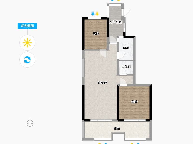 云南省-保山市-宝能·北海湿地小镇-76.22-户型库-采光通风