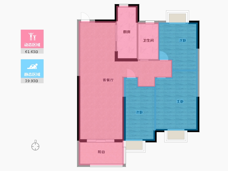 江苏省-淮安市-恒大名都-92.00-户型库-动静分区