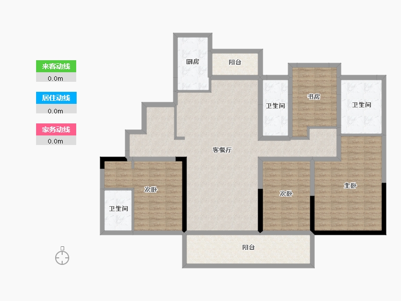 江苏省-淮安市-碧桂园九龙源著-152.00-户型库-动静线